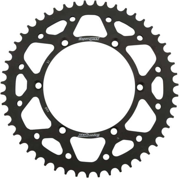 Supersprox - RFE-460-51-BLK - Steel Rear Sprocket - 51 Tooth