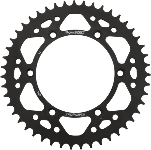 Supersprox - RFE-808-47-BLK - Steel Rear Sprocket - 47 Tooth
