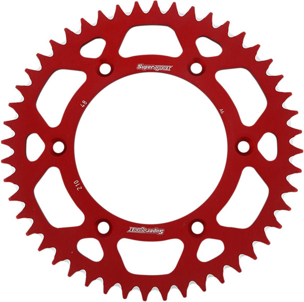 Supersprox - RAL-210-48-RED - Rear Sprocket - Red - Honda - 48 Tooth