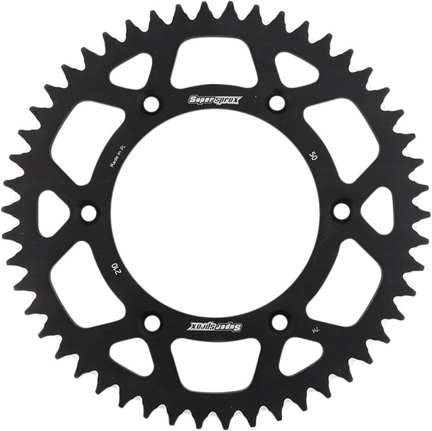 Supersprox - RAL-210-50-BLK - Rear Sprocket - Black - Honda - 50 Tooth