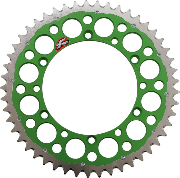 Renthal - 1120-520-49GPGN - Twinring™ Rear Sprocket - 49 Tooth - Green - Kawasaki/Suzuki