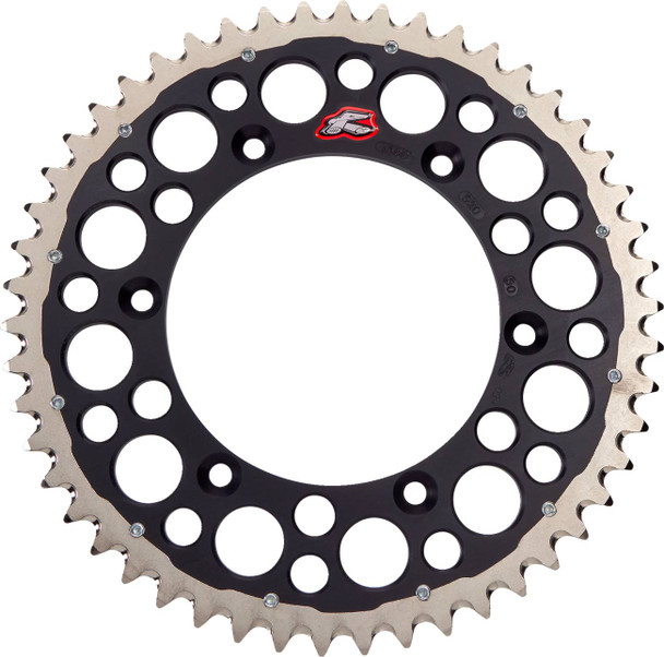 Renthal - 1500-520-50GPBK - Twinring™ Rear Sprocket - 50 Tooth - Black - Yamaha