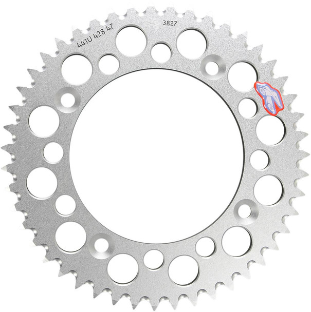Renthal - 441U-428-47GPSI - Rear Sprocket - Aluminum - 47 Tooth - Silver - Gas Gas/Husqvarna/KTM