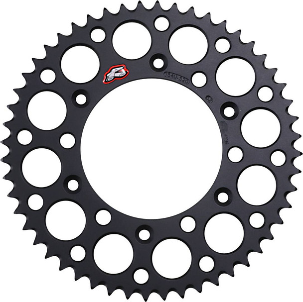 Renthal - 154U-520-52GRBK - Rear Sprocket - Aluminum - 52 Tooth - Black - Honda