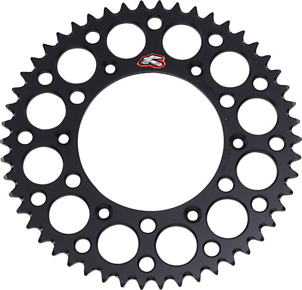 Renthal - 224U-520-50GPBK - Rear Sprocket - Aluminum - 50 Tooth - Black