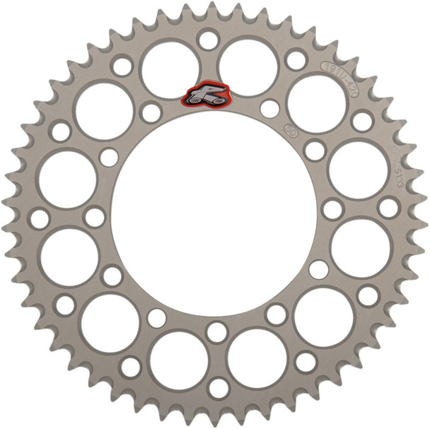 Renthal - 191U-420-50GESI - Rear Sprocket - Aluminum - 50 Tooth - Silver - Kawasaki