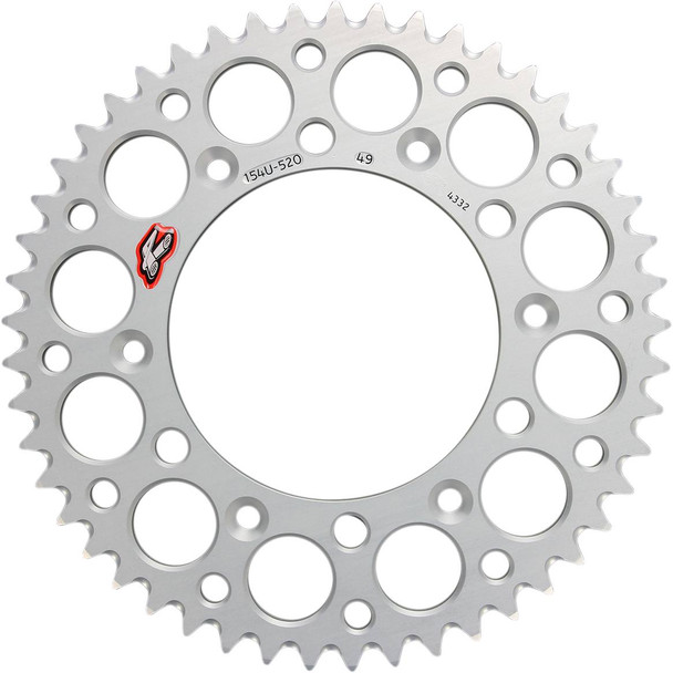 Renthal - 154U-520-49GRSI - Rear Sprocket - Aluminum - 49 Tooth - Silver - Honda