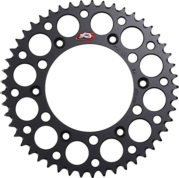 Renthal - 154U-520-49GRBK - Rear Sprocket - Aluminum - 49 Tooth - Black - Honda