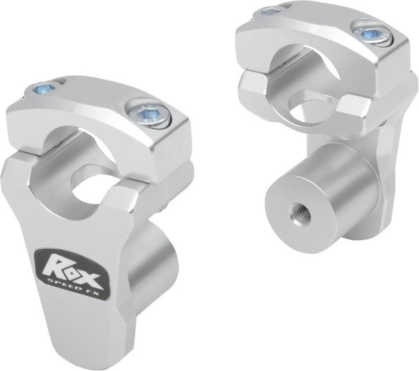 Rox Speed Fx - 3R-P2PPL - Pivoting Handlebar Risers for 1-1/8" Bar Clamps - 1-3/4" - Chrome