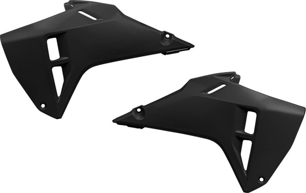Ufo - HO05619#001 - Radiator Covers - Black - Honda - CRF 250 R/RX