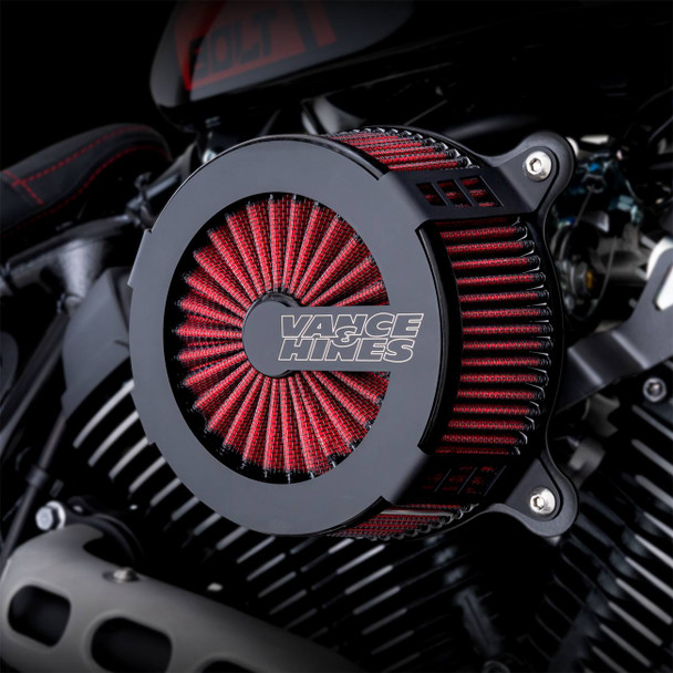 Vance & Hines - 41128 - VO2 Cage Fighter Air Intake Kit - Black