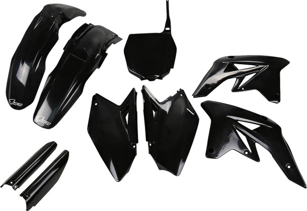 Ufo - SUKIT407F@001 - Body Kit - Black - Suzuki - RM-Z '07-'09