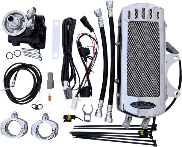 Ultracool - IN-1C - Oil Cooler Kit - Chrome - Indian