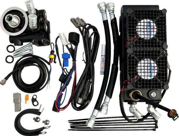 Ultracool - IN-1N - Oil Cooler Kit - Naked Black - Indian