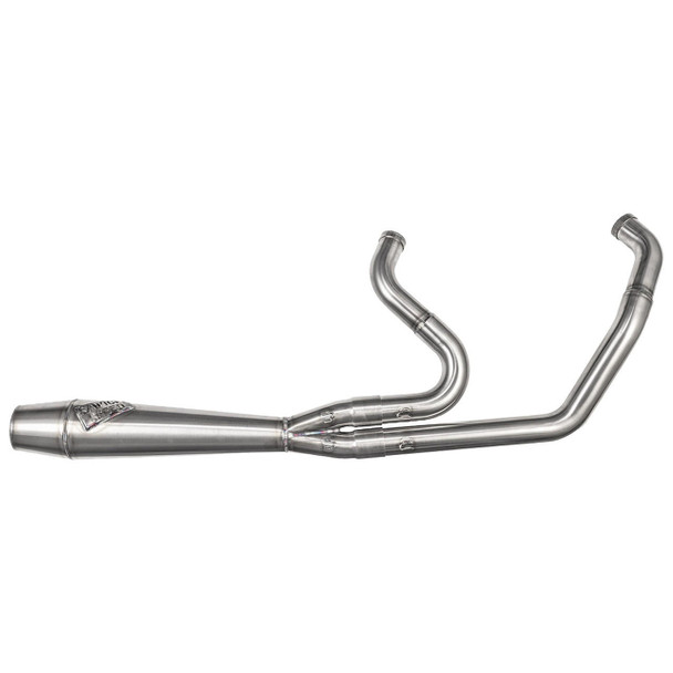 Sawicki - Brushed Stainless Steel 2 in 1 Cannon fits '18 & Up M8 Softail Models