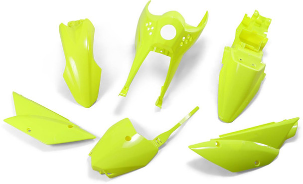 Ufo - KA37003-DFLU - Replacement Body Kit - Fluorescent Yellow - Kawasaki - KX '10-'25
