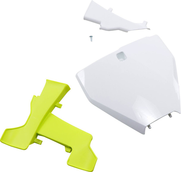 Ufo - HU03395041 - Front Number Plate - With Extension - White