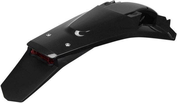 Ufo - HU03388001 - Enduro Rear Fender - with Light - Black