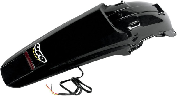 Ufo - HO04603-001 - Enduro Rear Fender with LED - Black