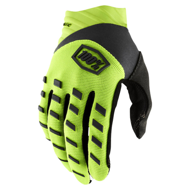  100% - Airmatic Gloves - Fluo Yellow/Black 