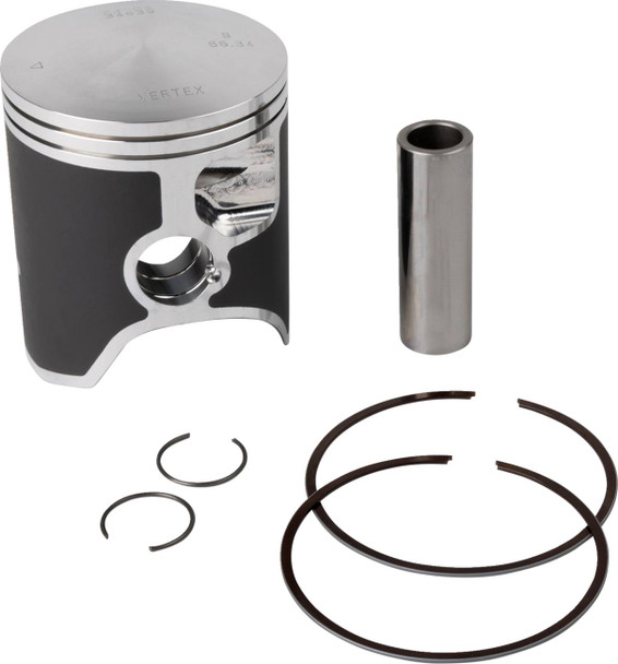 Vertex - 23249B - Piston Kit - 66.34 mm - Gas Gas EC250 | TM EN/MX 250 | Rieju MR Racing 250