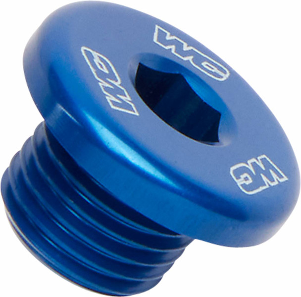 Works Connection - 24-630 - Radiator Drain Plug - Blue - Honda/Kawasaki