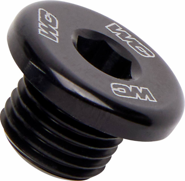 Works Connection - 24-632 - Radiator Drain Plug - Black - Honda/Kawasaki