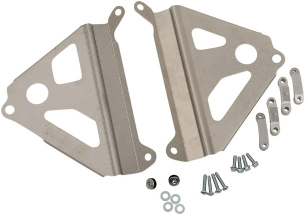 Works Connection - 18-280 - Radiator Brace Set - Silver - Yamaha