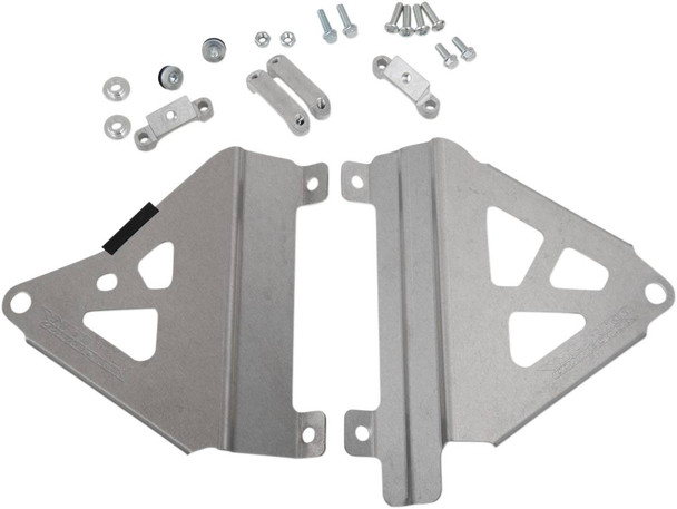 Works Connection - 18-719 - Radiator Brace Set - Silver - Honda