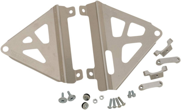 Works Connection - 18-709 - Radiator Brace Set - Silver - Honda
