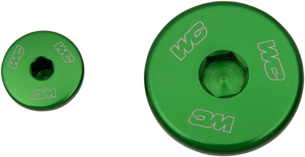 Works Connection - 24-623 - Engine Plug - Green - Kawasaki