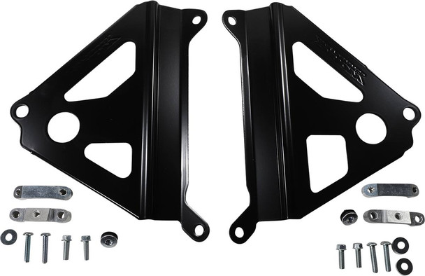 Works Connection - 18-B268 - Radiator Brace Set - Black - Yamaha