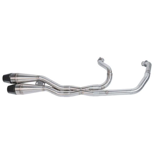 Sawicki - Brushed Stainless Steel Full Length X-Pipe Cannon fits '99 & Up Indian Chief Models