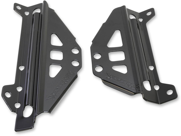Works Connection - 18-B298 - Radiator Brace Set - Black - Kawasaki