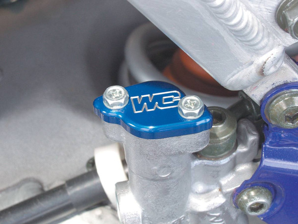 Works Connection - 21-700 - Rear Billet Brake Cover - Blue - Yamaha