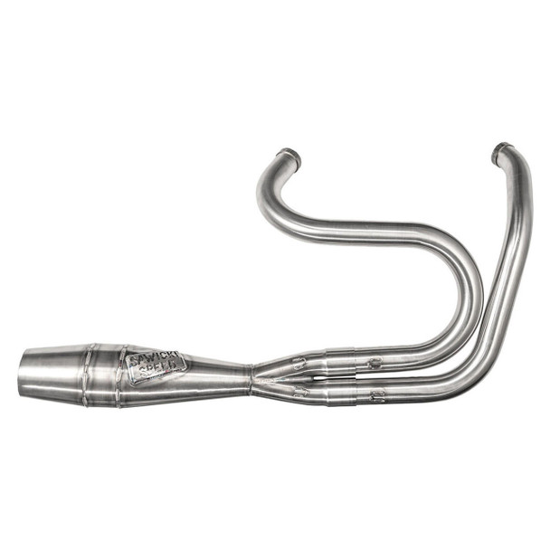 Sawicki - Brushed Stainless Steel 2-In-1 Shorty Cannon fits '91-'17 Dyna Models (Exc. FLD Switchback)