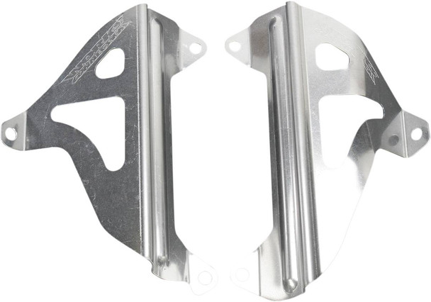Works Connection - 18-072 - Radiator Brace Set - Silver - Yamaha