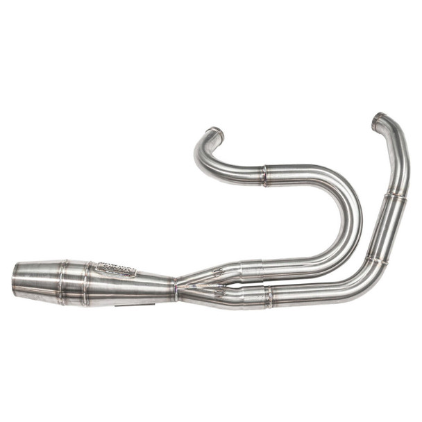 Sawicki - Brushed Stainless Steel 2-In-1 Shorty Big Inch Cannon fits '87-'94 FXR Models