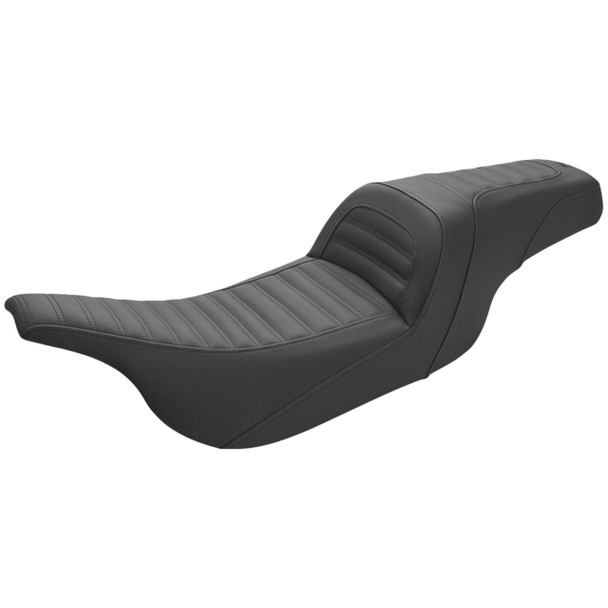 Saddlemen - Black Slim Roll & Pleat Seat fits '99-'07 Touring Models (Except FLHX/FLHR)