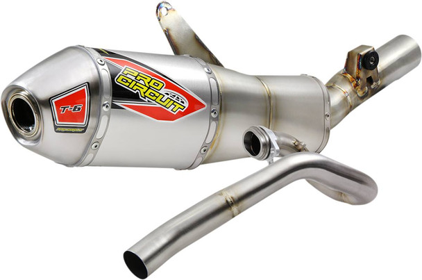 Pro Circuit - 0112145G - T-6 Exhaust System - Stainless Steel - Honda 450