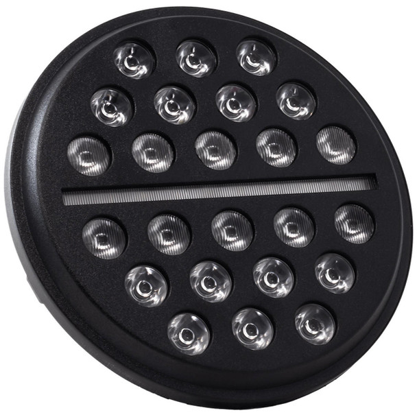 Lectric Lighting Co. - Black 7" Buck-Shot Style Multi-Mini Headlight