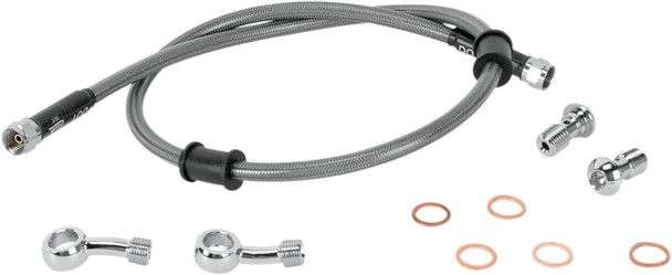 Moose Offroad - Brake Line - Rear - Stainless Steel - Kawasaki KLR 650