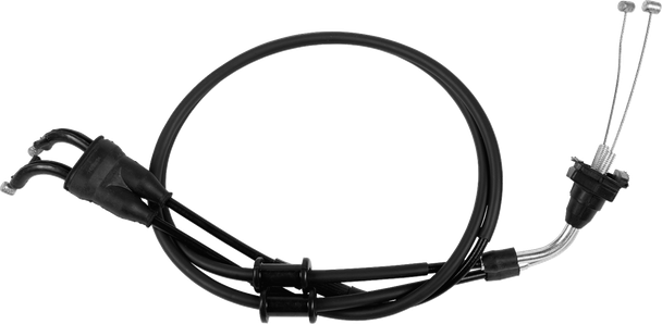 Moose Offroad - Black Vinyl Throttle Cable - Stock Length - Yamaha YZ450