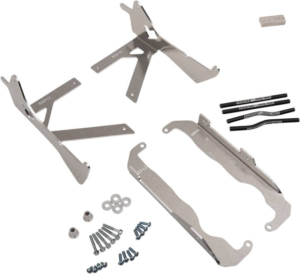 Moose Offroad - Radiator Braces - Silver - Honda