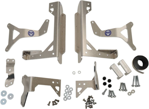 Moose Offroad - Radiator Braces - Silver - Yamaha