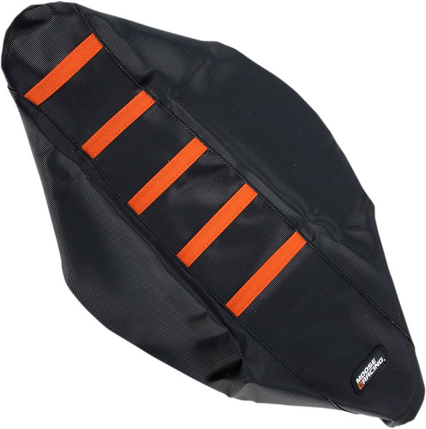 Moose Offroad - Ribbed Seat Cover - Black Cover/Orange Ribs - KTM