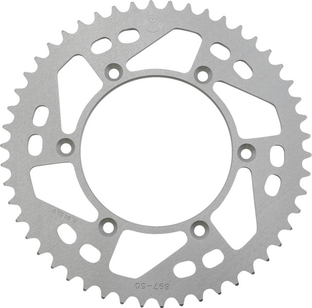 Moose Offroad - Rear Sprocket - Aluminum - 50 Tooth - Silver - Husaberg/Husqvarna/KTM
