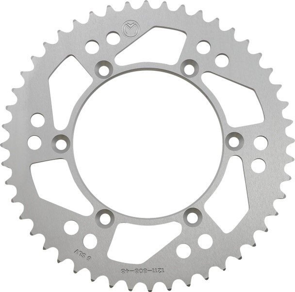 Moose Offroad - Rear Sprocket - Aluminum - 48 Tooth - Silver - Kawasaki/Suzuki