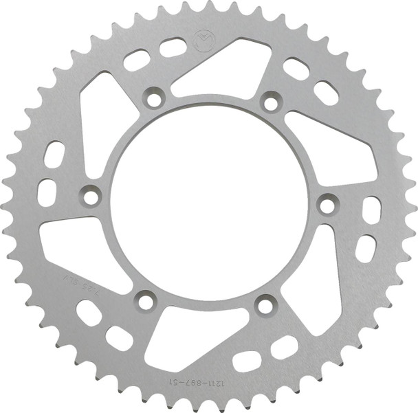 Moose Offroad - Rear Sprocket - Aluminum - 51 Tooth - Silver - Husaberg/Husqvarna/KTM