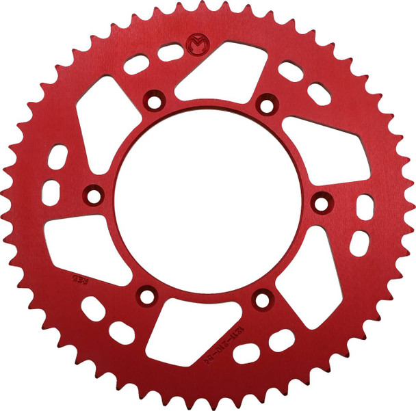 Moose Offroad - Rear Sprocket - Aluminum - 54 Tooth - Red - Honda